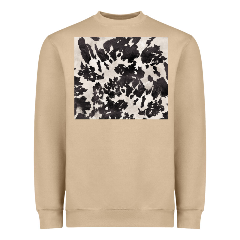 Black And White Cowhide Tumbler Heavyweight Sweatshirt by BarkalooDesign | Teevron