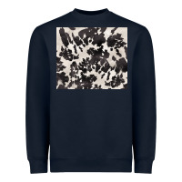 Navy black and white cowhide tumbler Heavyweight Sweatshirt - BarkalooDesign