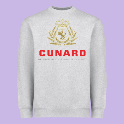 Luxury Cruises Cunard Heavyweight Sweatshirt Designed By Pixelwave