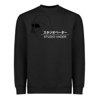 Black studio vader   star Heavyweight Sweatshirt - PixelWave