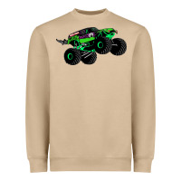 Mushroom monster truck grave digger Heavyweight Sweatshirt - PixelWave