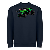 Navy monster truck grave digger Heavyweight Sweatshirt - PixelWave