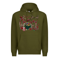 Army Green noel Premium Hoodie - CowhideDigitalArt