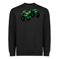 Black monster truck grave digger Heavyweight Sweatshirt - PixelWave