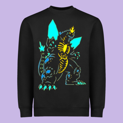 Spacegodzilla Heavyweight Sweatshirt Designed By Pixelwave