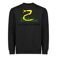 Black no step on snek,libertarian,tumblr,meme,funny,polotics,no step,on,snek Heavyweight Sweatshirt - PixelWave