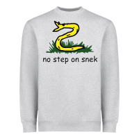 Heather Grey no step on snek,libertarian,tumblr,meme,funny,polotics,no step,on,snek Heavyweight Sweatshirt - PixelWave
