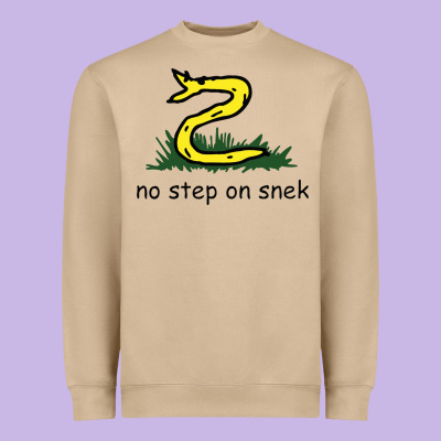 No Step On Snek,libertarian,tumblr,meme,funny,polotics,no Step,on,snek Heavyweight Sweatshirt Designed By Pixelwave