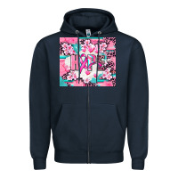 Navy hope breast cancer Zipper Hoodie - AdoDesignShop