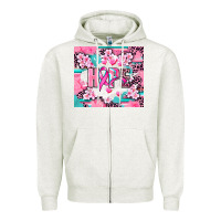 Oatmeal Heather hope breast cancer Zipper Hoodie - AdoDesignShop