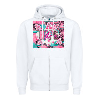White hope breast cancer Zipper Hoodie - AdoDesignShop