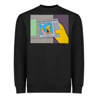 Black The Simpsons Old Man Yells At Cloud Newspaper V1 Heavyweight Sweatshirt - PixelWave