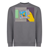 The Simpsons Old Man Yells At Cloud Newspaper V1 Heavyweight Sweatshirt | Teevron