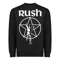 Black Rush Explosion Heavyweight Sweatshirt - PixelWave