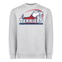 Heather Grey st. francis terriers(SFC), brooklyn Heavyweight Sweatshirt - PixelWave