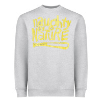 Heather Grey Naughty by Nature, Naughty, Nature, the Naughty by Nature, Naughty by  Heavyweight Sweatshirt - PixelWave