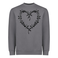 Storm bichota heart for women,cute music t shirt Heavyweight Sweatshirt - PixelWave
