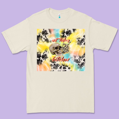 Not Today Bitches Premium Tee Designed By Tumblerdesignbyshophia