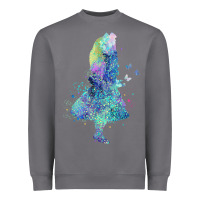 Storm watercolor splatter alice in wonderland t shirt design Heavyweight Sweatshirt - PixelWave