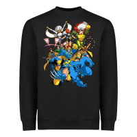 Black group pic x men Heavyweight Sweatshirt - PixelWave