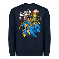 Navy group pic x men Heavyweight Sweatshirt - PixelWave