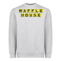 Heather Grey waffle hause Heavyweight Sweatshirt - PixelWave