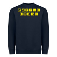 Navy waffle hause Heavyweight Sweatshirt - PixelWave