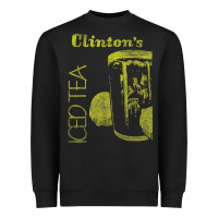Black Clintons Iced Tea Heavyweight Sweatshirt - PixelWave