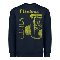 Navy Clintons Iced Tea Heavyweight Sweatshirt - PixelWave