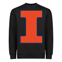 Black illinois fighting illini Heavyweight Sweatshirt - PixelWave