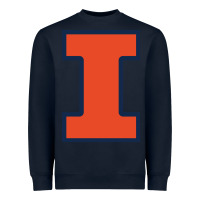 Navy illinois fighting illini Heavyweight Sweatshirt - PixelWave