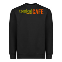 Black Tropical Smoothie Heavyweight Sweatshirt - PixelWave
