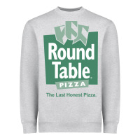 Heather Grey round table pizza Heavyweight Sweatshirt - PixelWave