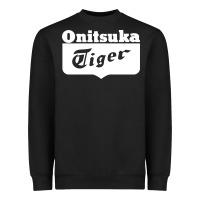 Black onitsuka tiger Heavyweight Sweatshirt - PixelWave