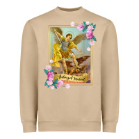 Mushroom St Michael the Archangel - Protector Catholic Church Angel Heavyweight Sweatshirt - PixelWave
