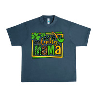 Midnight Navy One lucky mama St. Patrick's Urban Heavy Tee - OliviaCreatesArt