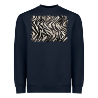 Navy zebra pattern background Heavyweight Sweatshirt - BarkalooDesign