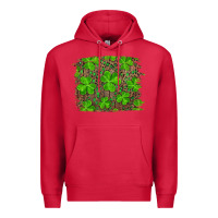 Cardinal st patrick's day shamrock and leopard distressed Premium Hoodie - RanaPortraitStore