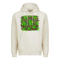 Oatmeal Heather st patrick's day shamrock and leopard distressed Premium Hoodie - RanaPortraitStore