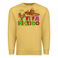 Antique Gold viva mexico Premium Sweatshirt - AdoDesignShop