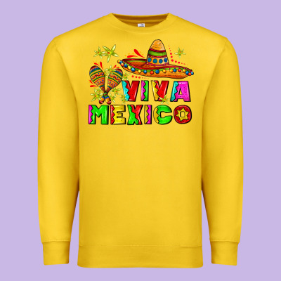 Viva Mexico Premium Sweatshirt Designed By Adodesignshop