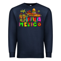 Navy viva mexico Premium Sweatshirt - AdoDesignShop