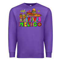 Purple viva mexico Premium Sweatshirt - AdoDesignShop