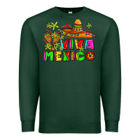 Sports Green viva mexico Premium Sweatshirt - AdoDesignShop
