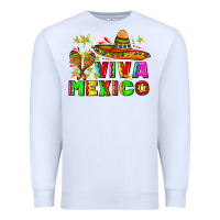 White viva mexico Premium Sweatshirt - AdoDesignShop