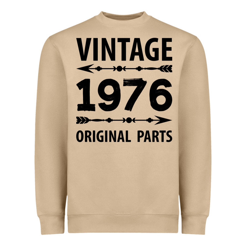 Vintage 1976 Original Parts Heavyweight Sweatshirt by Craftify | Teevron