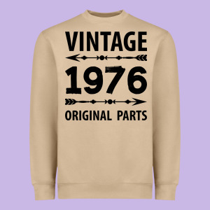 Vintage 1976 Original Parts Heavyweight Sweatshirt Designed By Craftify