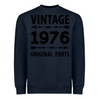 Navy VINTAGE 1976 ORIGINAL PARTS Heavyweight Sweatshirt - Craftify