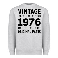 Heather Grey VINTAGE 1976 ORIGINAL PARTS Heavyweight Sweatshirt - Craftify