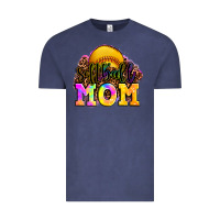 Vintage Denim softball mom Vintage Tee - OliviaCreatesArt